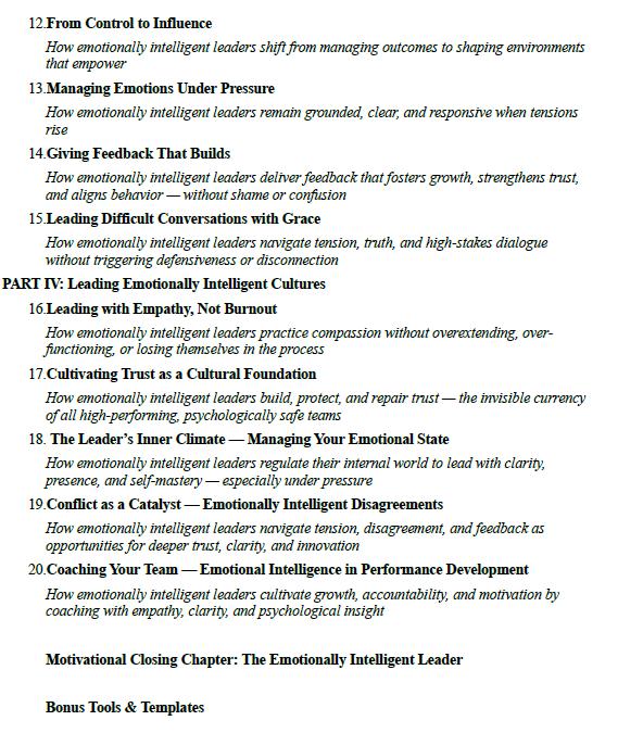 Emotional Intelligence for Managers PDF | Leadership Workbook | Coaching Tools for EQ, Self-Awareness & Team Dynamics