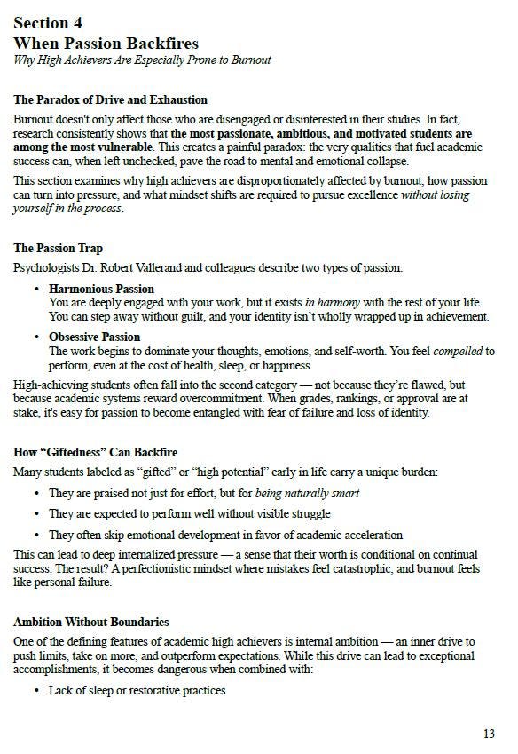 Academic Burnout Recovery – A Psychology-Based Workbook to Regain Focus, Motivation, Self-Worth & Balance in a High-Pressure Study Culture