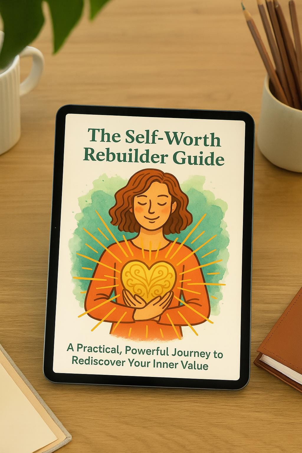 Self-Worth Workbook – Heal the Inner Critic, Build Confidence & Reclaim Your Value | 40+ A4 Printable Pages | Psychology-Based