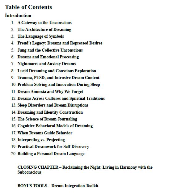 Dream Psychology Workbook – Decode Symbolism, Heal Emotionally, Explore Jung & Freud, Improve Recall, Journal Your Subconscious
