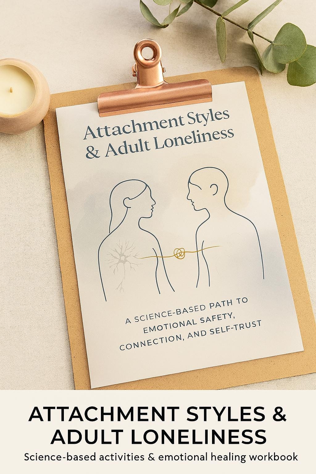 Attachment Styles and Loneliness Guide | Adult Emotional Healing Workbook | Connection & Self-Trust Tools (60+ pgs)
