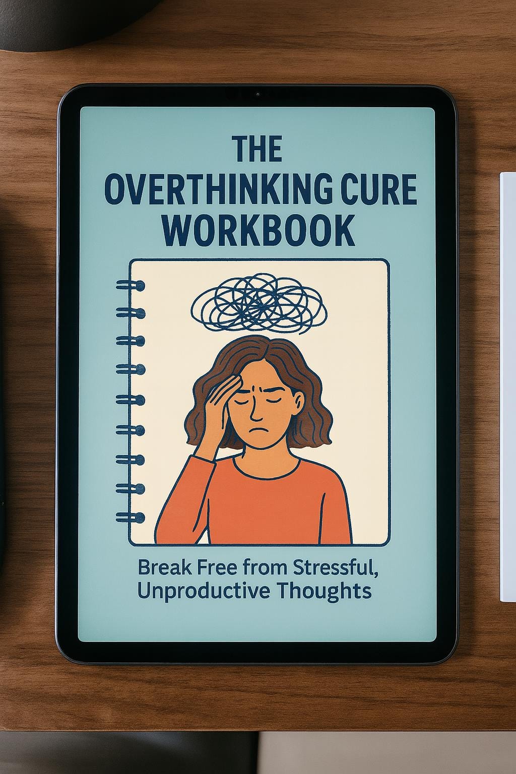 The Overthinking Cure Workbook – Printable 60-Page Mental Clarity Journal for Anxiety, Thought Loops & Emotional Regulation