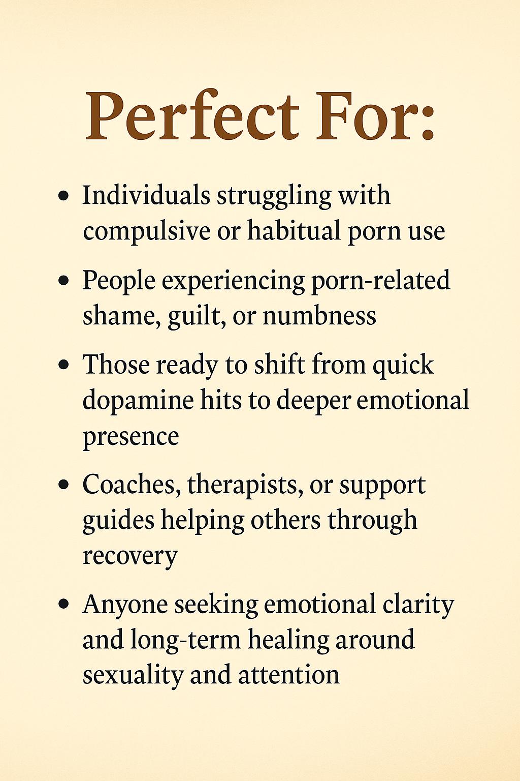 The Porn Recovery Map – A Psychology-Based Workbook to Rebuild Self-Trust, Rewire Urges, and Heal from Compulsive Sexual Behavior