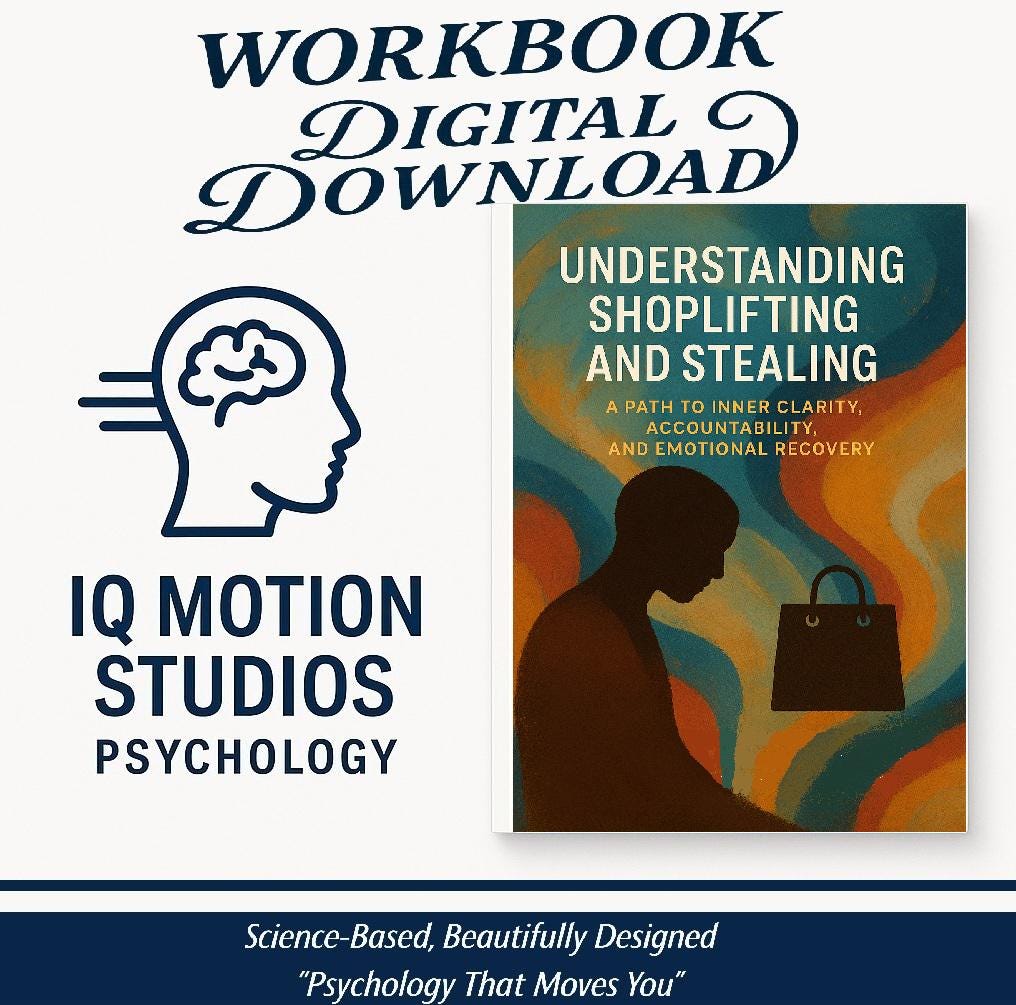 Shoplifting Workbook | Psychology of Stealing & Impulse Control | Healing PDF Guide (60+ pages)