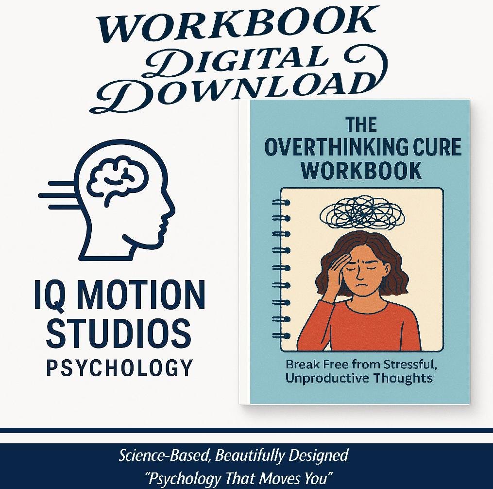 The Overthinking Cure Workbook – Printable 60-Page Mental Clarity Journal for Anxiety, Thought Loops & Emotional Regulation