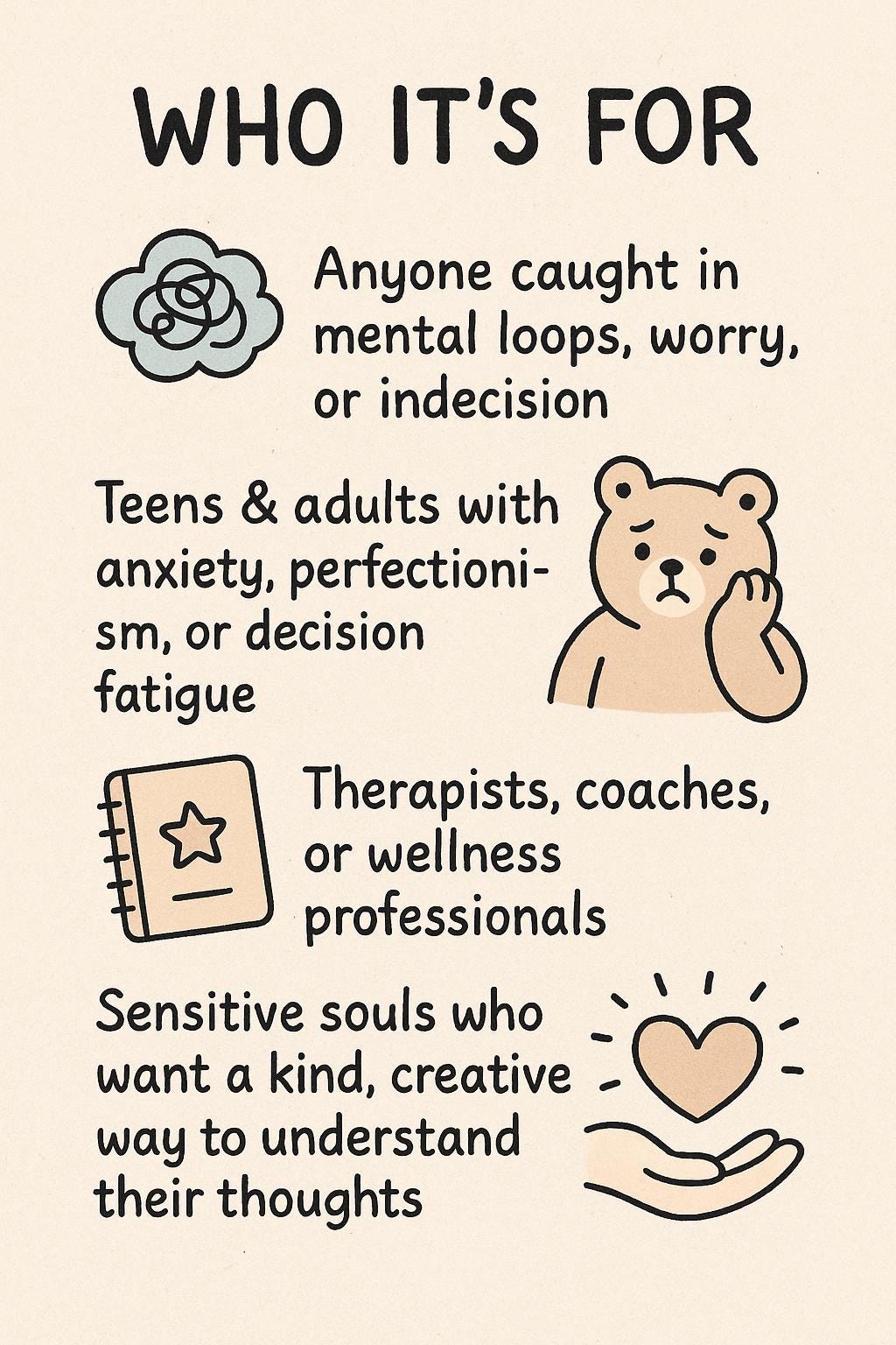 Overthinking Flowchart Worksheets – Visual Guide to Calm Thought Spirals & Build Emotional Mastery