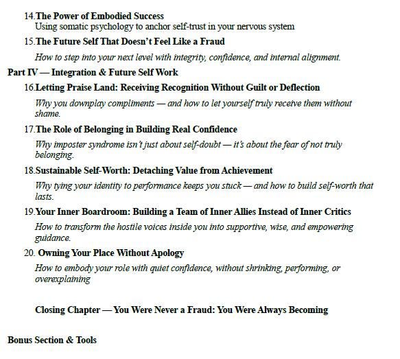 Unmasking Imposter Syndrome PDF Workbook | Confidence, Self-Doubt, Burnout & Belonging | Psychology-Based Inner Healing Guide