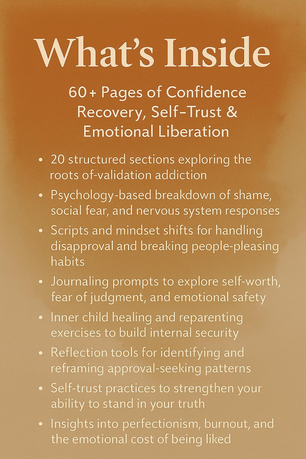 The Validation Trap – A Psychology-Based Workbook to Break Approval-Seeking, Reclaim Confidence & Build Inner Self-Worth