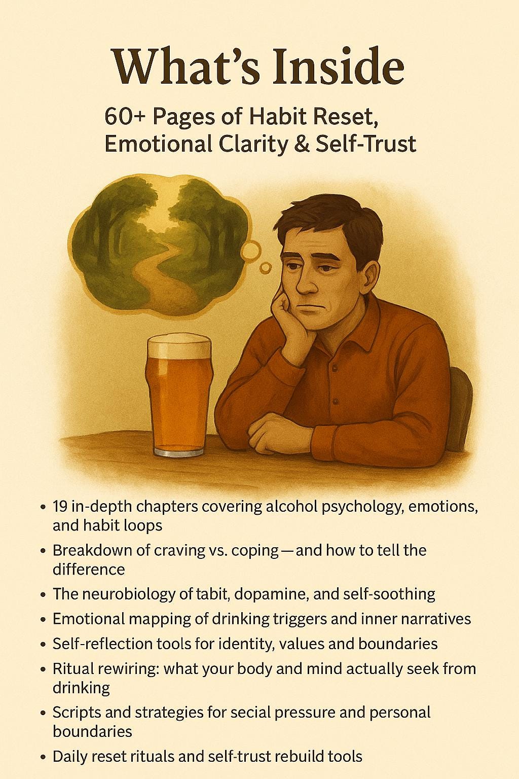 The Alcohol Habits Reset – A Psychology-Based Workbook to Rethink Drinking, Rewire Urges, and Rebuild Clarity Without Shame