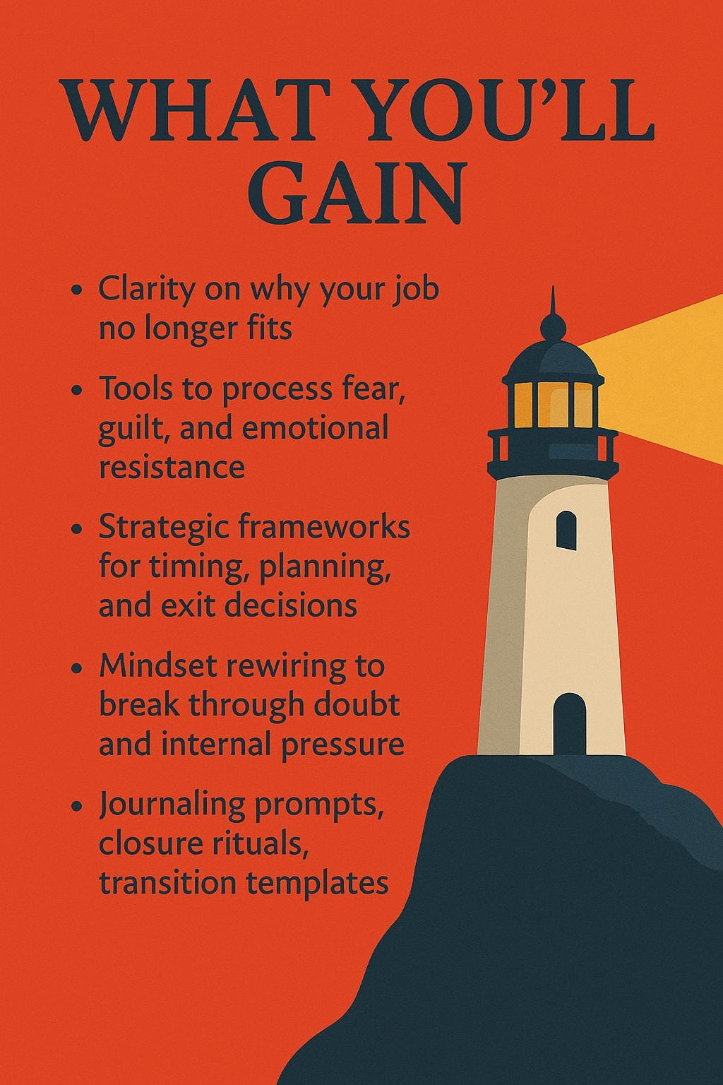 Leaving the Wrong Job Planner | Career Change Workbook | Courageous Step-by-Step PDF for Job Transition Clarity