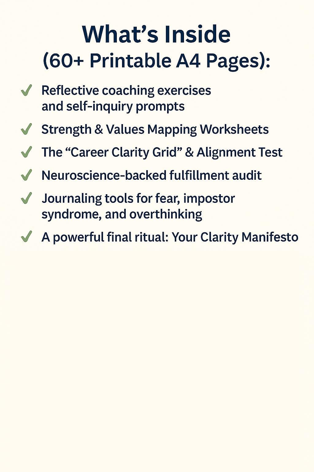 Career Clarity Toolkit | Printable Self-Coaching Workbook for Choosing a Meaningful Career Path | Psychology-Based Career Planner PDF