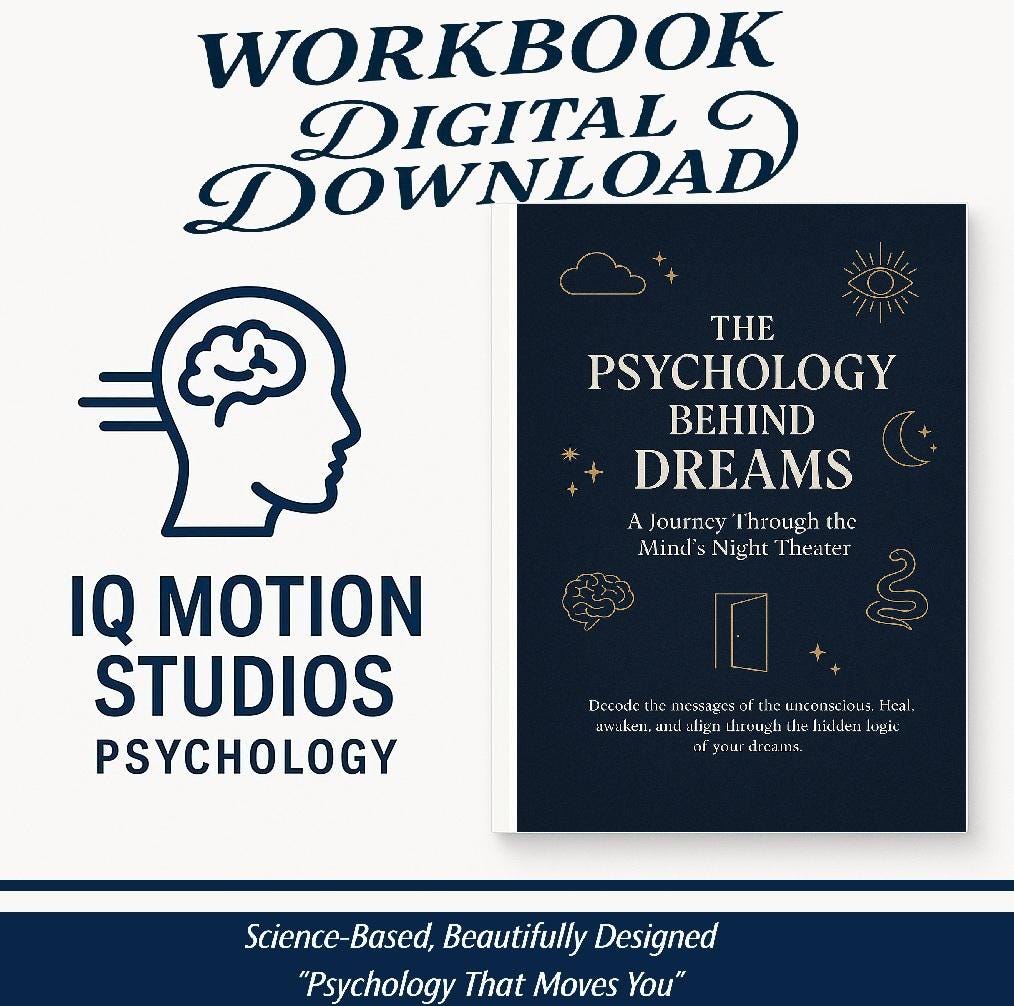 Dream Psychology Workbook – Decode Symbolism, Heal Emotionally, Explore Jung & Freud, Improve Recall, Journal Your Subconscious