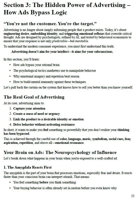 Consumer Psychology & You – A Printable Awareness Journal to Reclaim Control Over Emotional Spending, Identity and Modern Triggers