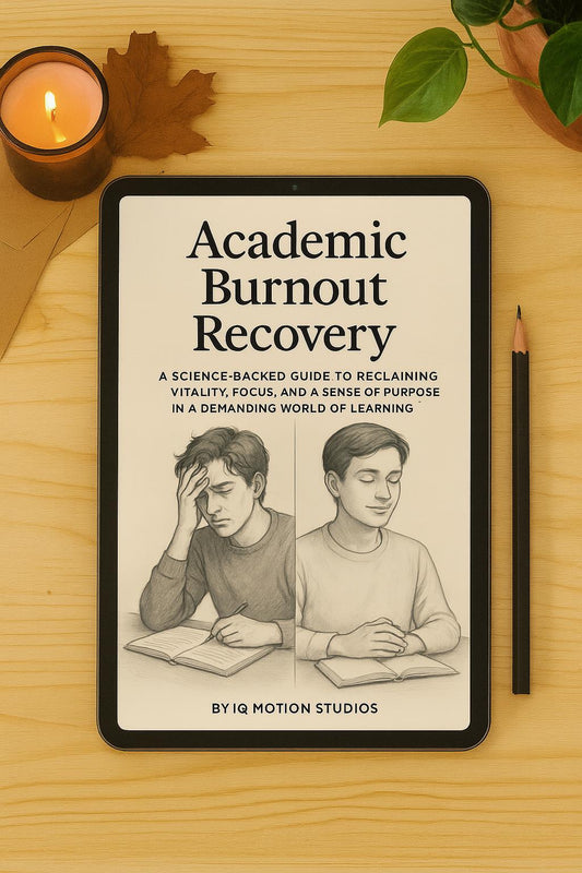 Academic Burnout Recovery – A Psychology-Based Workbook to Regain Focus, Motivation, Self-Worth & Balance in a High-Pressure Study Culture