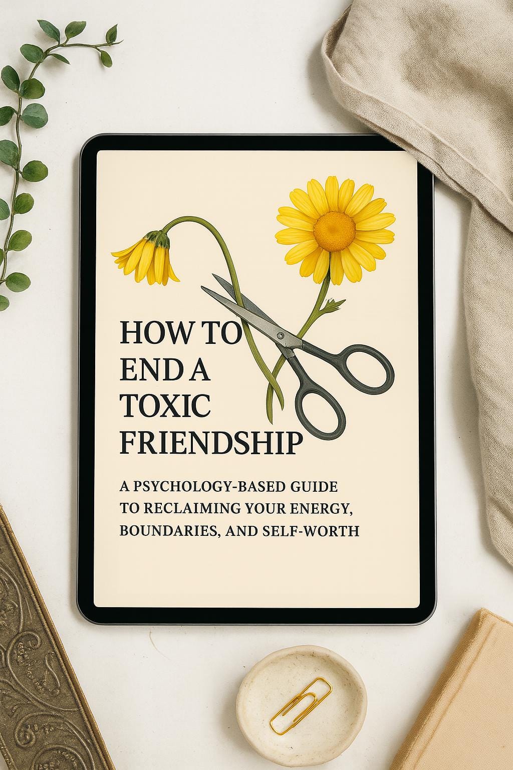 How to End a Toxic Friendship – A Psychology-Based Workbook for Boundaries, Closure & Rebuilding Self-Worth After Harmful Connections