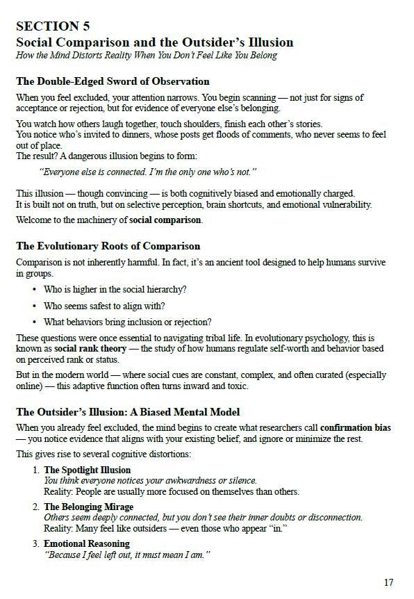 When You’re the Outsider – A Psychology-Based Workbook to Heal Belonging Wounds, Identity Pain, and Embrace Emotional Groundedness