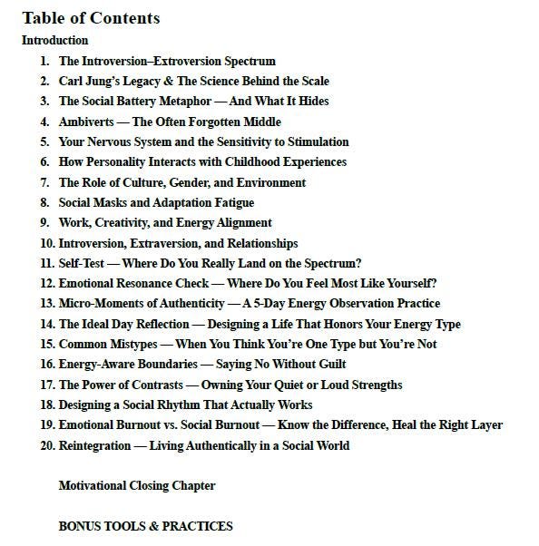 Introvert vs. Extrovert – A Psychology-Based Workbook on Personality, Energy, Boundaries & Building Social Confidence