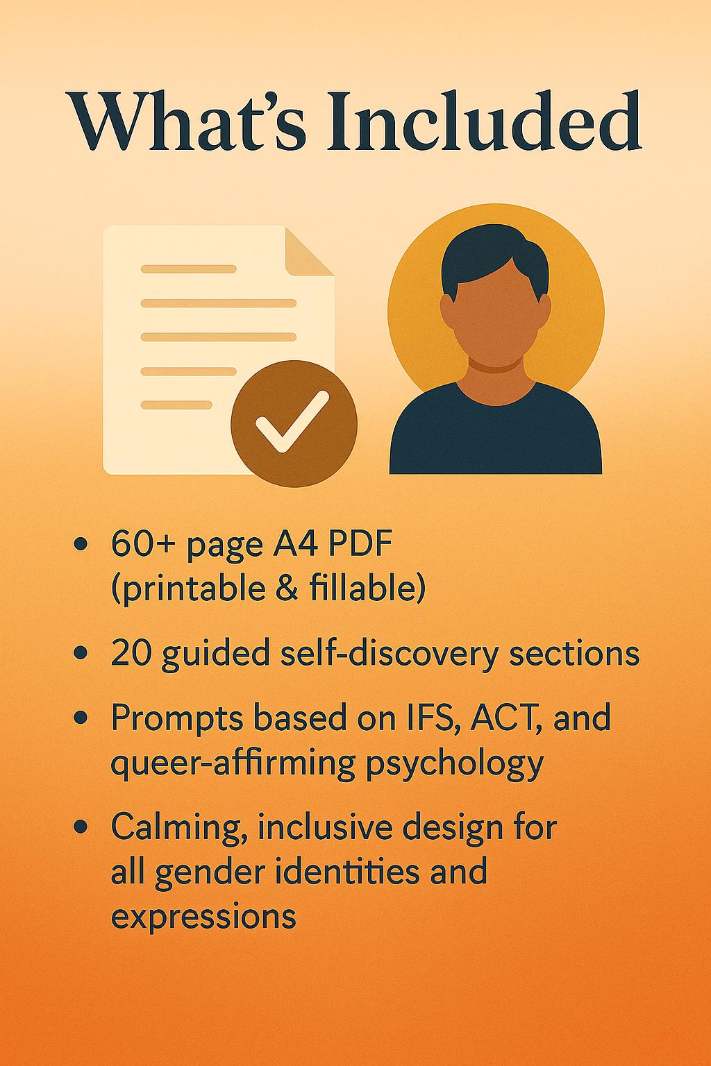 Coming Out as Gay Workbook | LGBTQ+ Self-Acceptance Guide | 20-Section PDF for Emotional Clarity & Identity Support