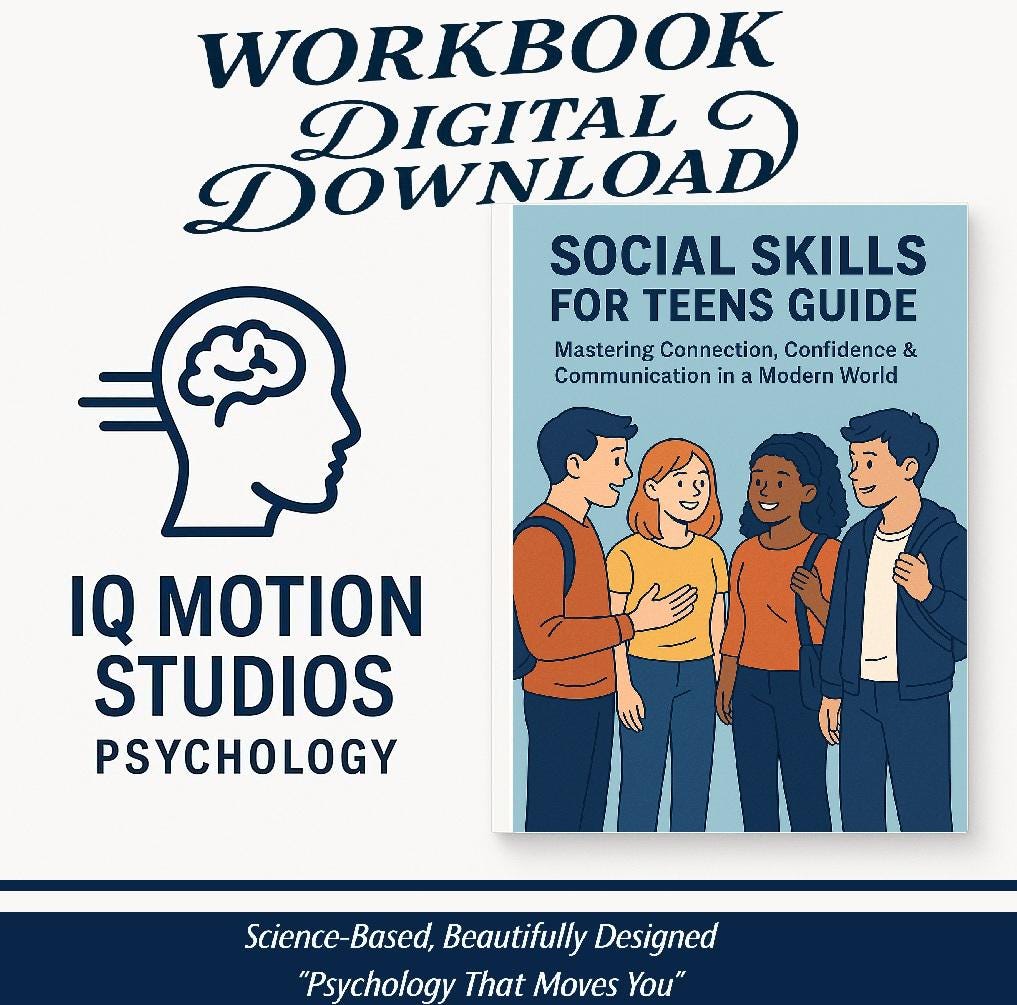 Social Skills for Teens Workbook – Build Confidence, Communication & Friendships | PDF Guide for Anxiety, Conversation, and Self-Esteem