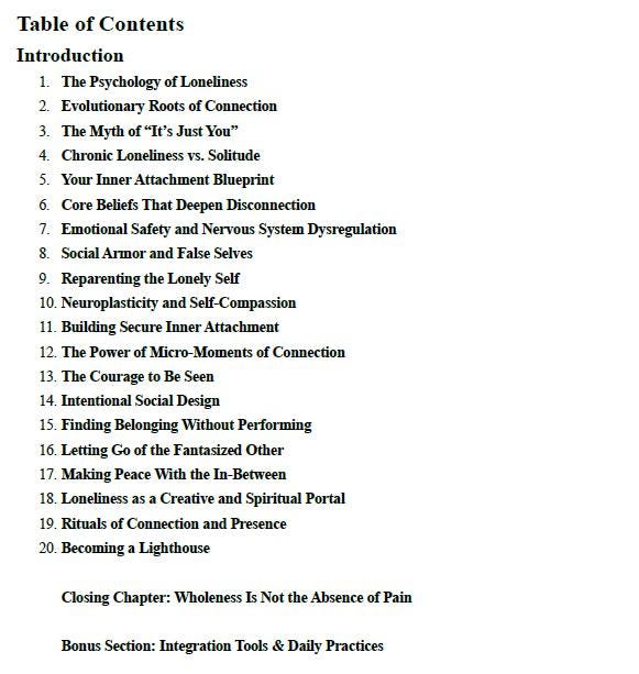Lonely But Not Broken Workbook | Emotional Healing for Loneliness | 60+ Page Self-Help PDF