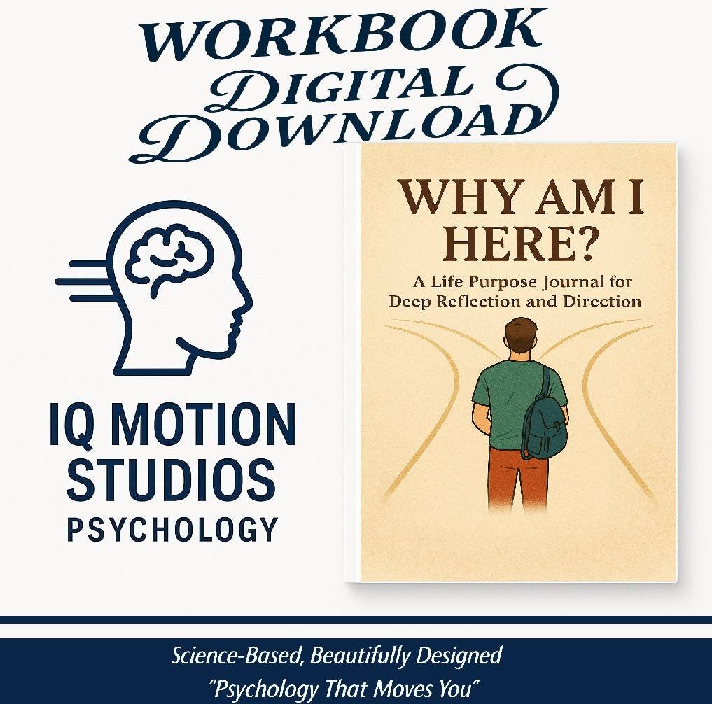 Why Am I Here? Life Purpose Journal | Printable Self-Discovery Workbook PDF