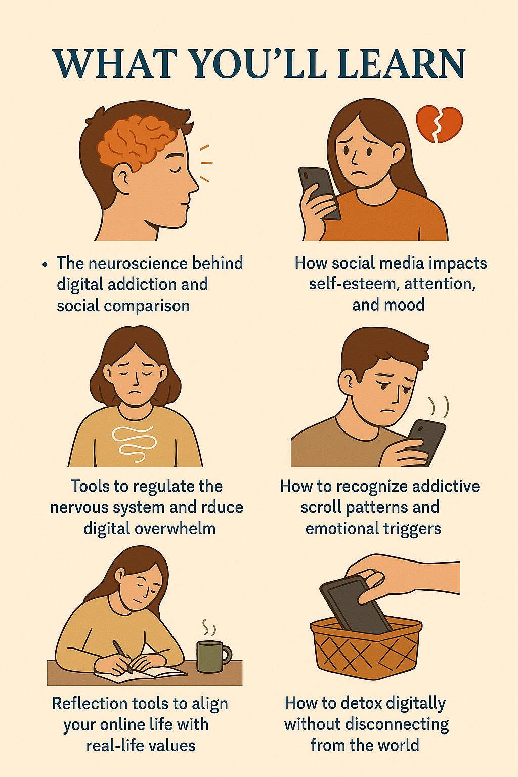 Healthy Social Media Use – A Psychology-Based Workbook for Digital Boundaries, Emotional Awareness & Intentional Online Living