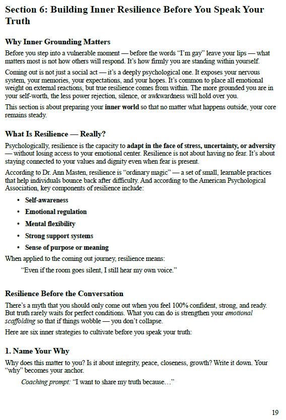 Coming Out as Gay Workbook | LGBTQ+ Self-Acceptance Guide | 20-Section PDF for Emotional Clarity & Identity Support