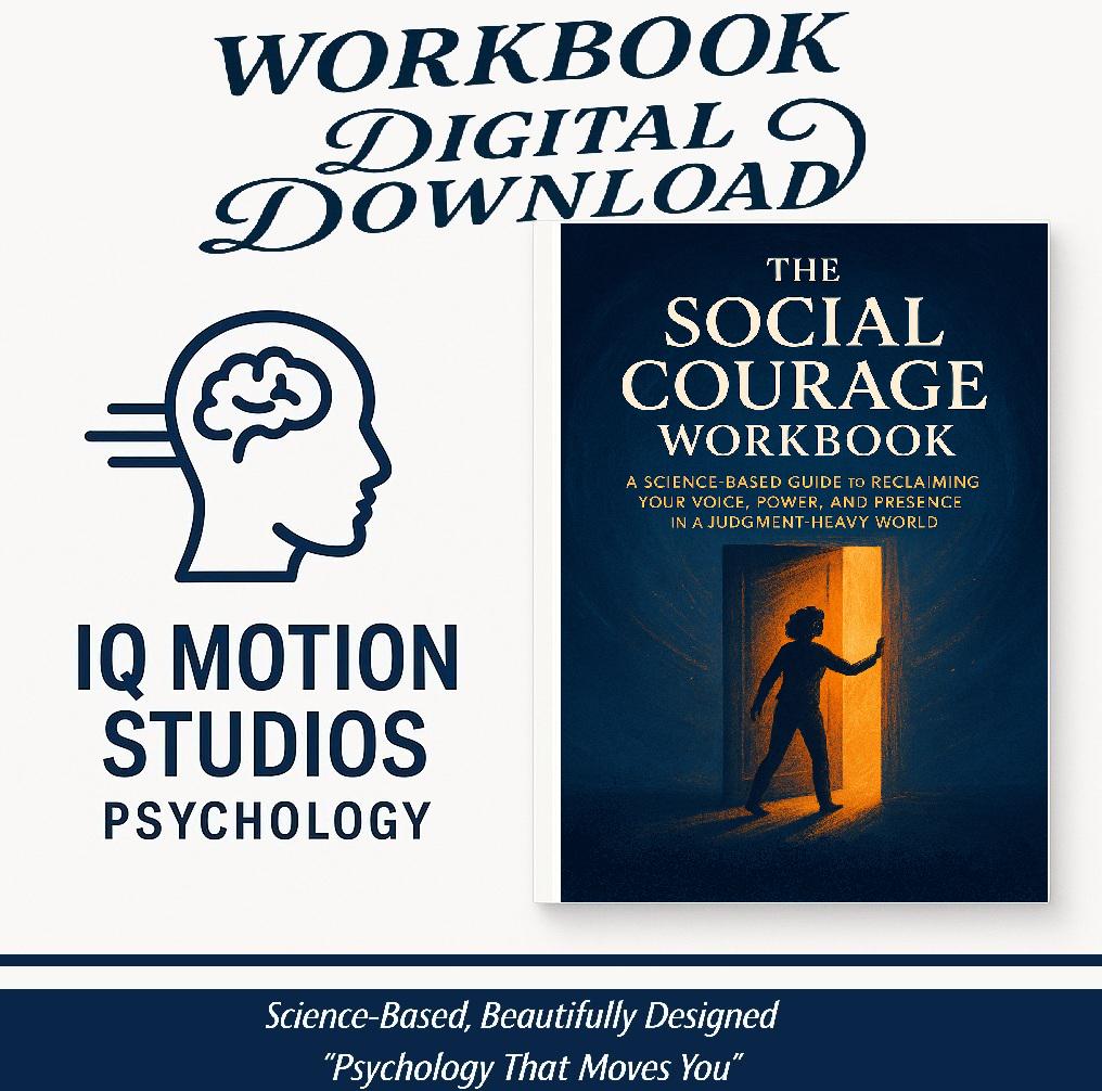 Social Courage Workbook | Confidence & Connection Guide | Overcome Social Fear | 60+ Pages Psychology PDF
