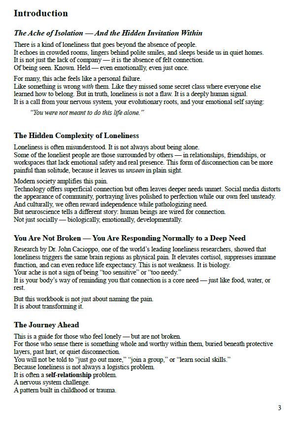 Lonely But Not Broken Workbook | Emotional Healing for Loneliness | 60+ Page Self-Help PDF