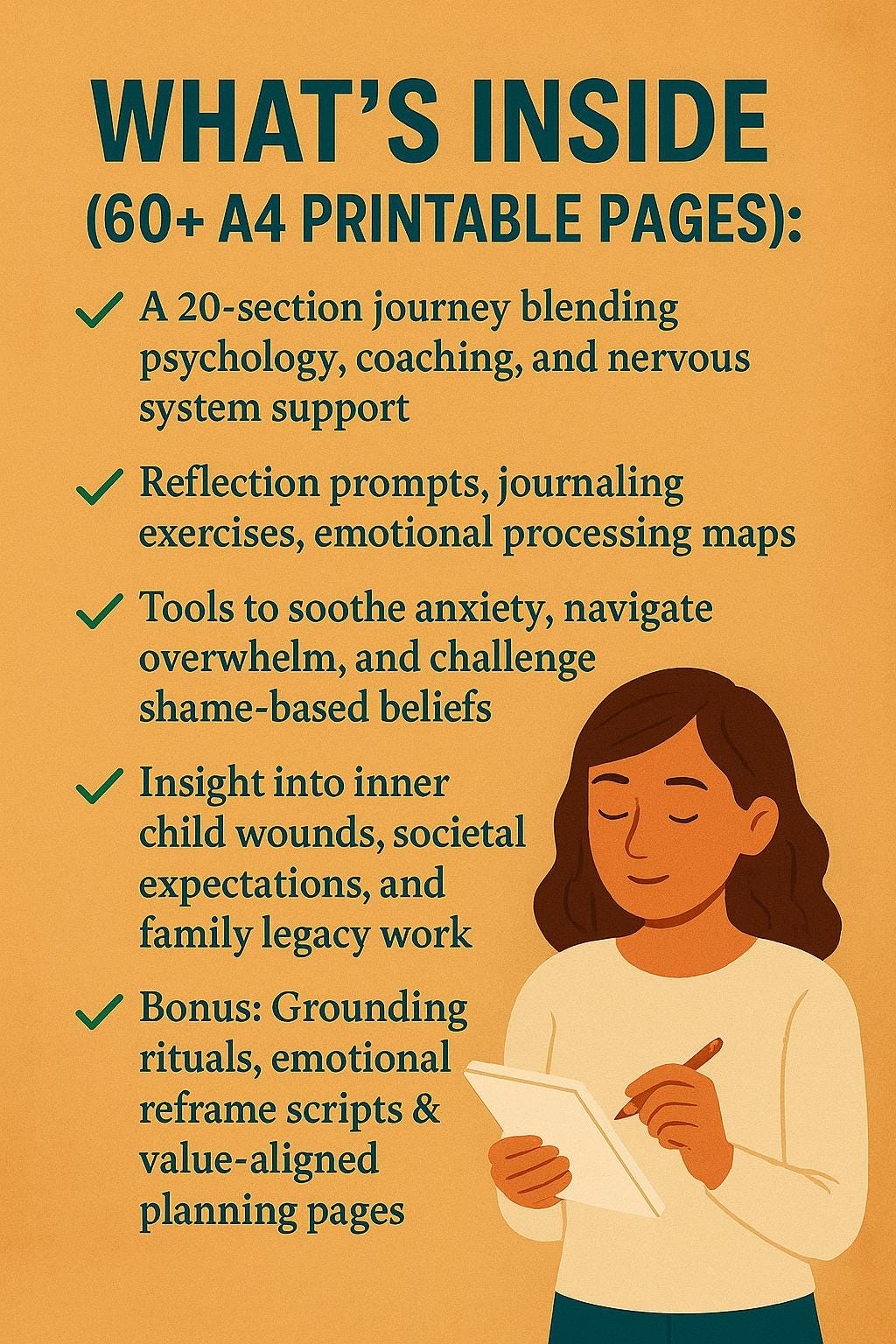 Self-Soothing for Breakups PDF | Printable Healing Workbook for Heartbreak, Anxiety, Attachment, Inner Child & Emotional Recovery
