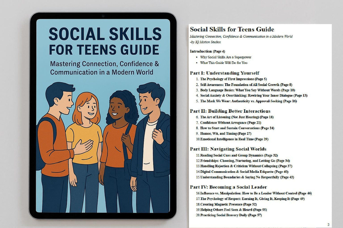 Social Skills for Teens Workbook – Build Confidence, Communication & Friendships | PDF Guide for Anxiety, Conversation, and Self-Esteem