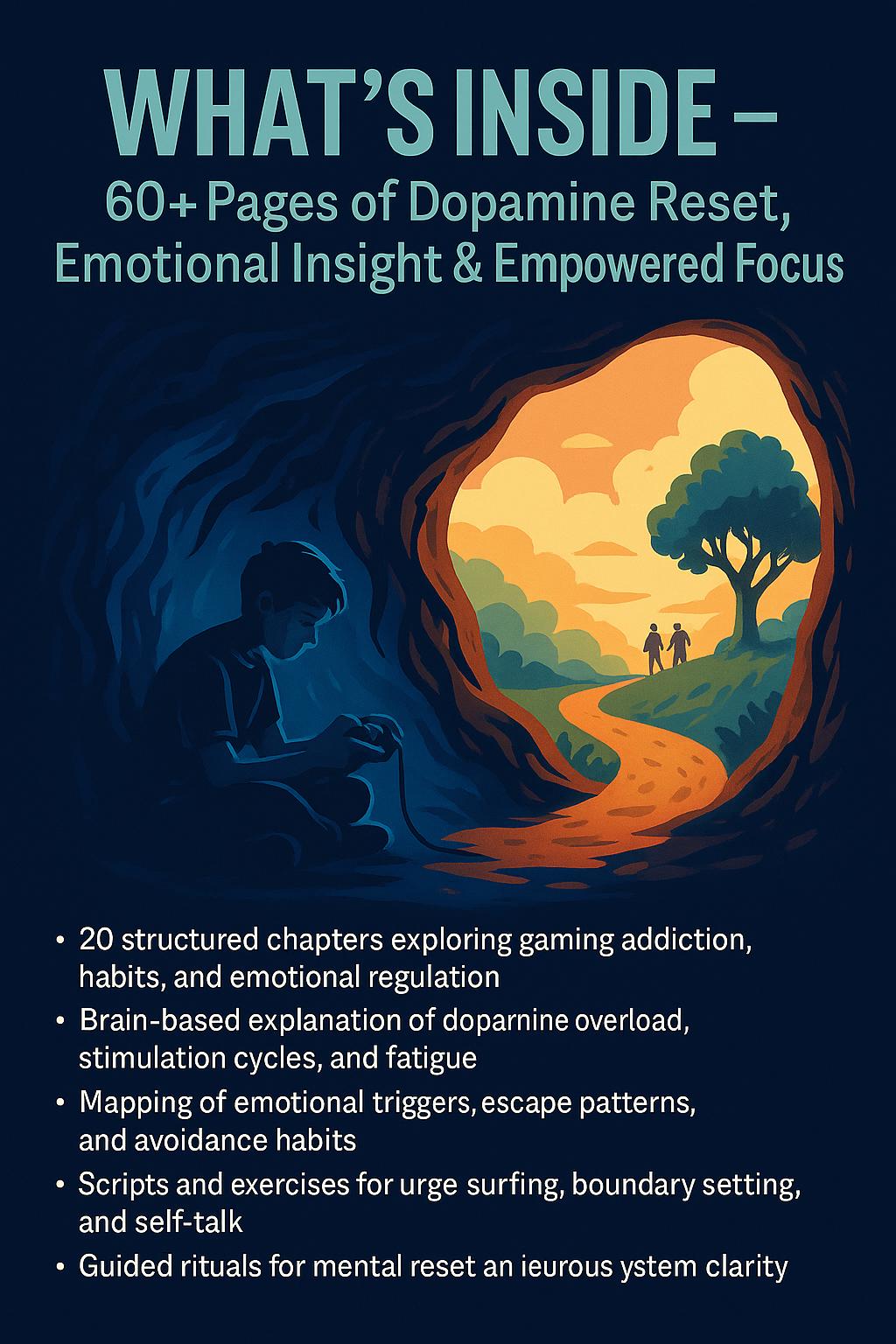 The Gaming Addiction Recovery Map – A Psychology-Based Workbook to Reclaim Focus, Heal Dopamine Dysregulation, and Rebuild Motivation