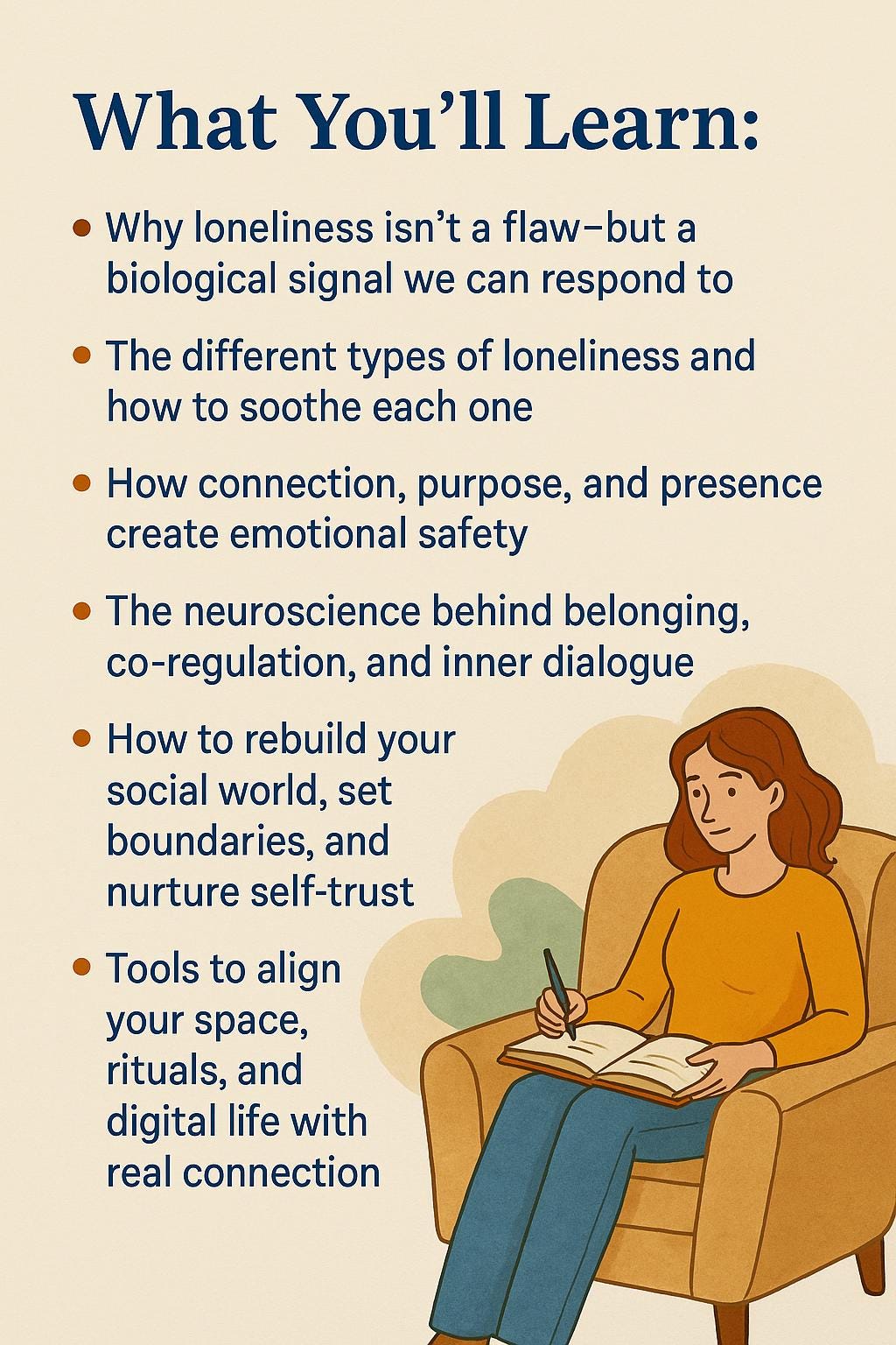 Loneliness Recovery Workbook – Reclaim Belonging, Heal Disconnection & Build a Life You Love 40 + Printable A4 Pages