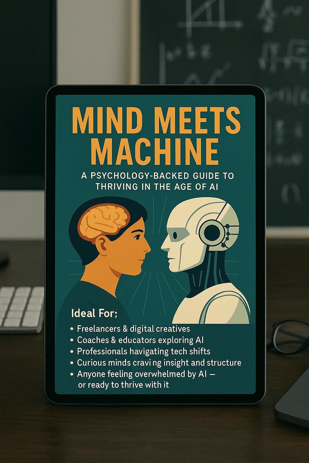 Mind Meets Machine PDF | How to Use AI in Daily Life | Psychology-Based Guide for Creators, Entrepreneurs & Curious Minds | 35 Pages