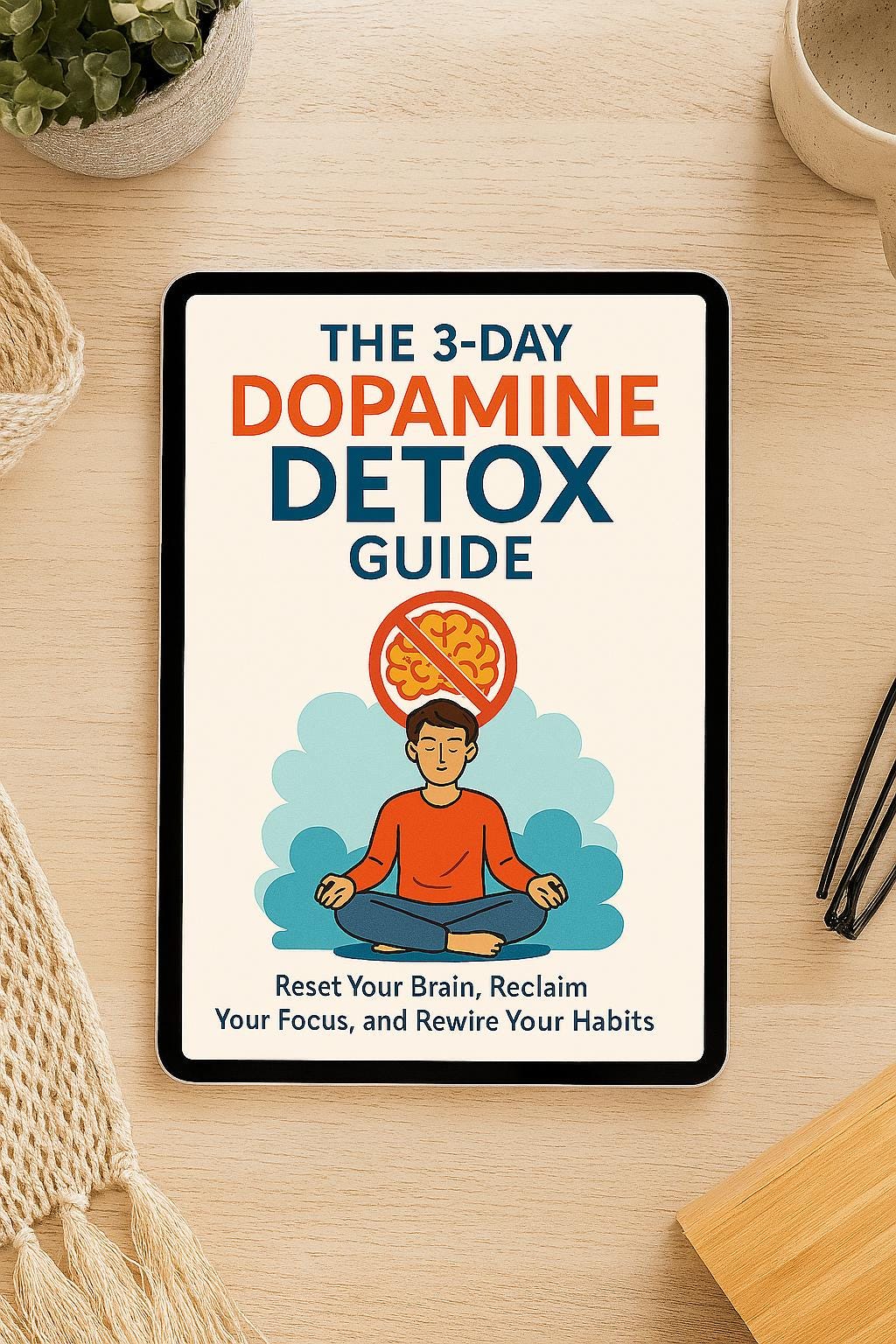 3-Day Dopamine Detox Guide | Digital Reset Planner for Focus, Overstimulation Relief & Phone Addiction Recovery