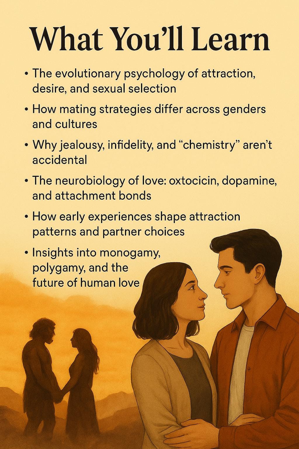 Love, Attraction & Evolution – A Psychology-Based Guide to Human Mating Instincts, Desire, and Emotional Bonding Across Time