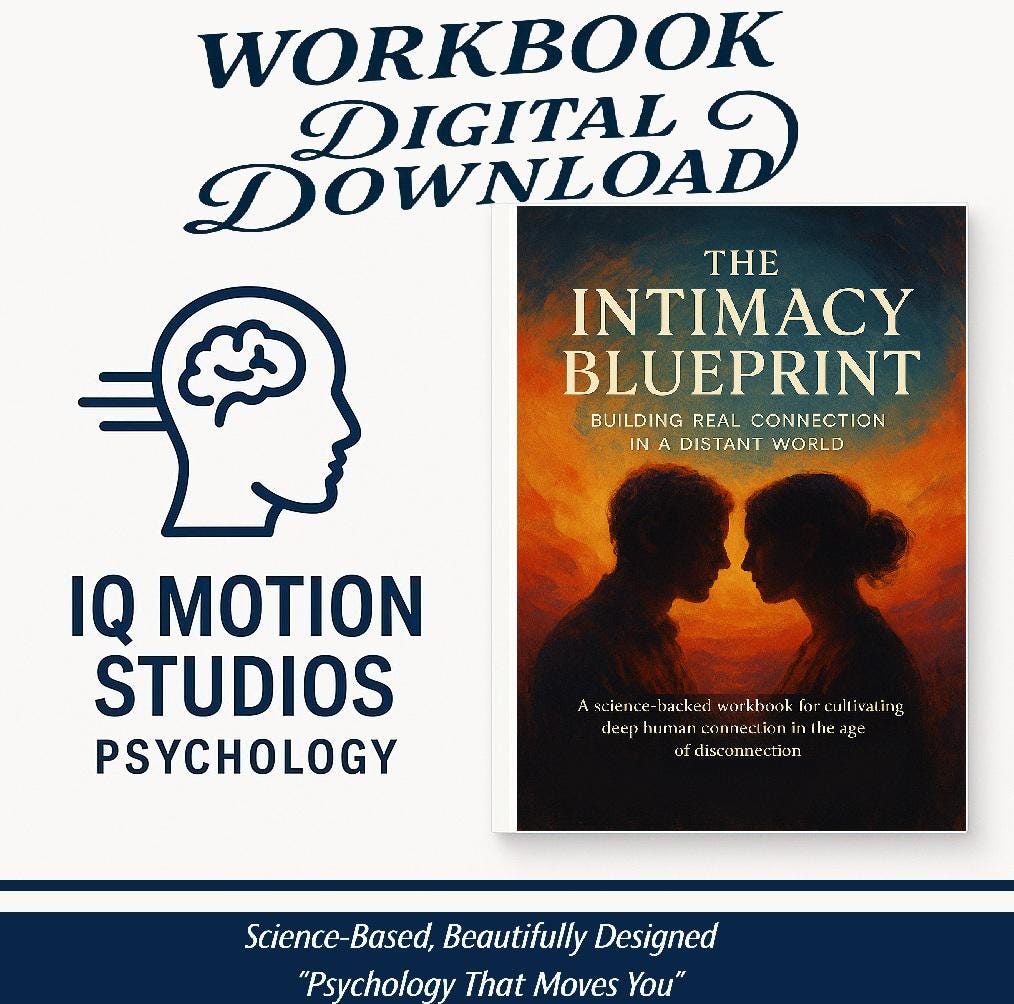 The Intimacy Blueprint | Emotional & Physical Closeness Guide | Psychology Workbook PDF (60+ Pages)