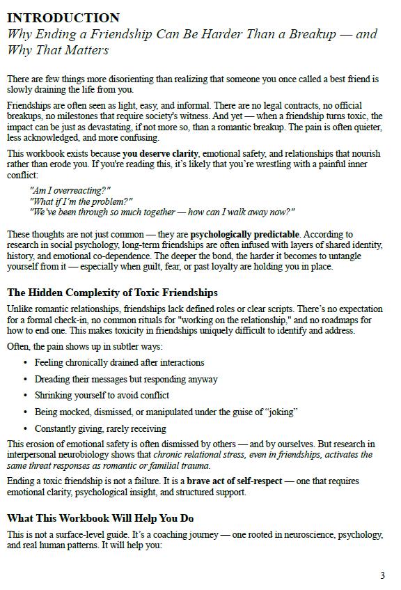 How to End a Toxic Friendship – A Psychology-Based Workbook for Boundaries, Closure & Rebuilding Self-Worth After Harmful Connections
