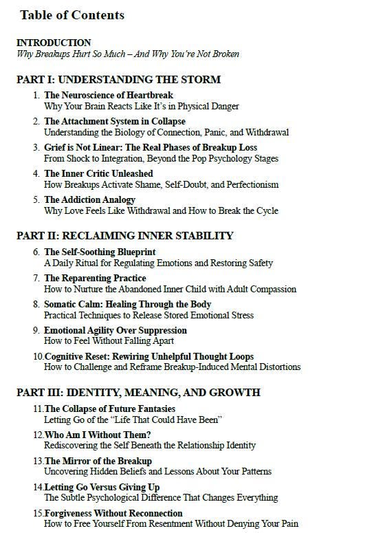 Self-Soothing for Breakups PDF | Printable Healing Workbook for Heartbreak, Anxiety, Attachment, Inner Child & Emotional Recovery