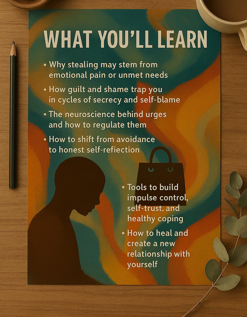 Shoplifting Workbook | Psychology of Stealing & Impulse Control | Healing PDF Guide (60+ pages)