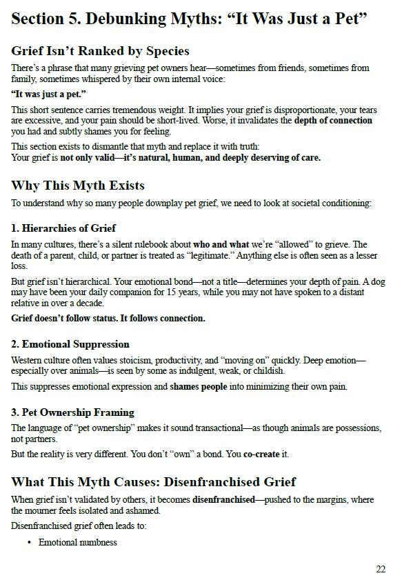 The Pet Loss Grief Guide | Printable Healing Journal for Pet Bereavement, Pet Memory Workbook, Grief Support for Animal Lovers