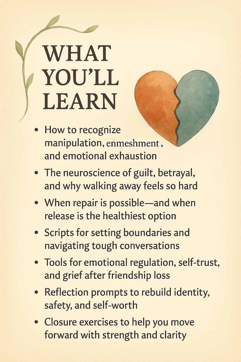 How to End a Toxic Friendship – A Psychology-Based Workbook for Boundaries, Closure & Rebuilding Self-Worth After Harmful Connections