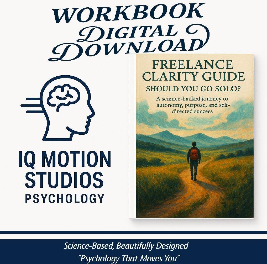 Freelance Clarity Workbook– Should You Go Solo? | Career Self-Discovery Journal | Psychology-Based PDF Guide for Aspiring Freelancers