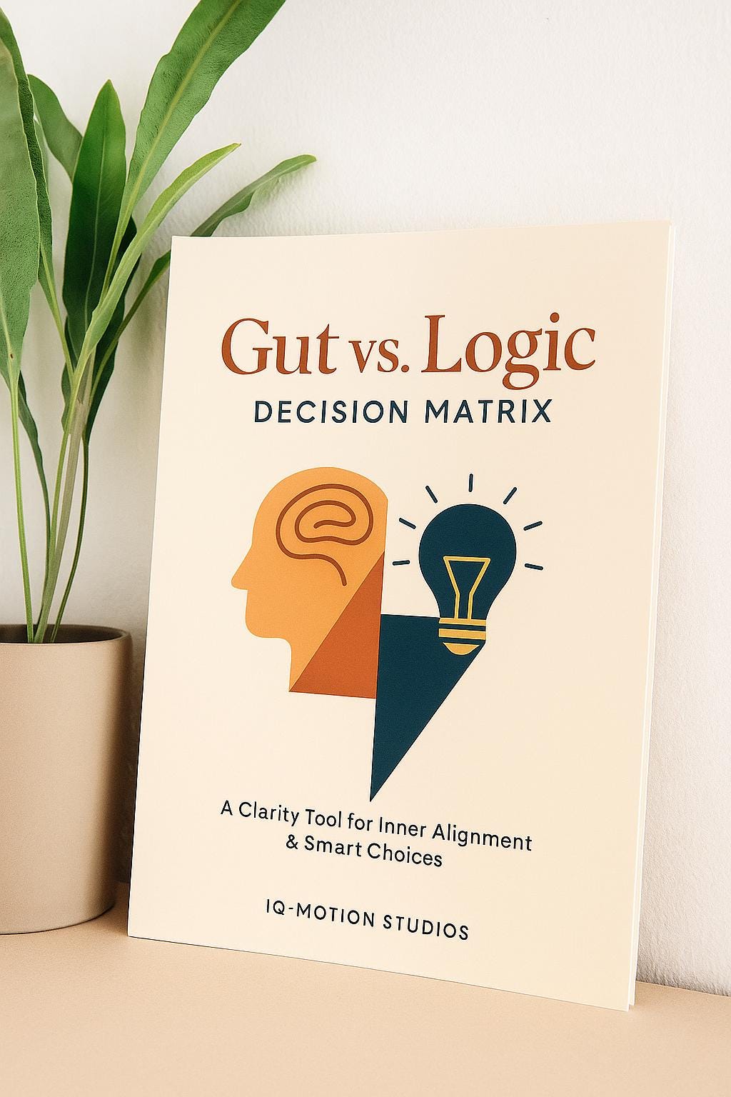 Gut vs. Logic Decision Matrix – Self-Coaching Worksheet for Clarity, Inner Alignment & Smarter Decisions