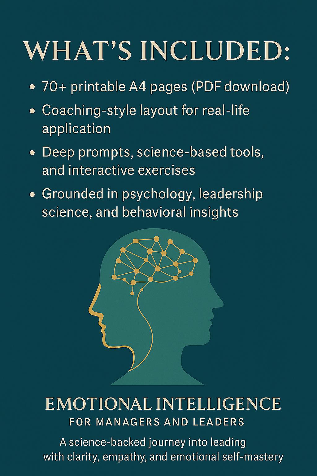 Emotional Intelligence for Managers PDF | Leadership Workbook | Coaching Tools for EQ, Self-Awareness & Team Dynamics