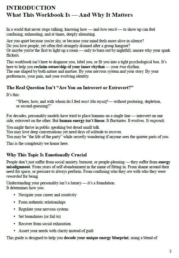 Introvert vs. Extrovert – A Psychology-Based Workbook on Personality, Energy, Boundaries & Building Social Confidence