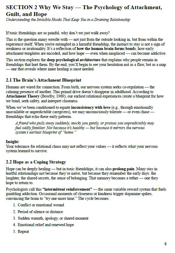 How to End a Toxic Friendship – A Psychology-Based Workbook for Boundaries, Closure & Rebuilding Self-Worth After Harmful Connections