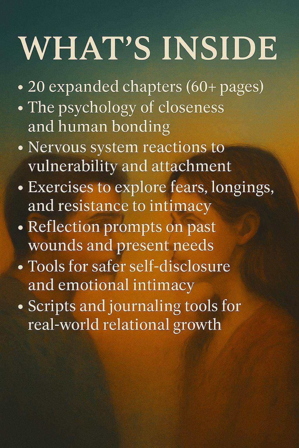 Desire for Human Closeness Workbook | Emotional Intimacy & Connection | Psychology Self-Growth PDF