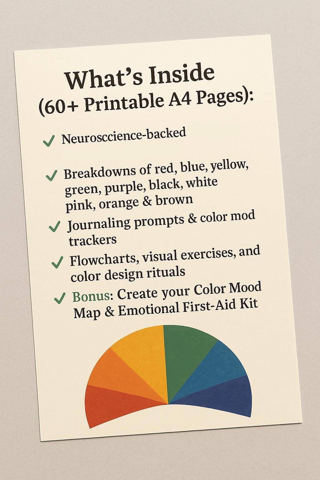 The Psychology of Colors and Mood – Printable Workbook on How Color Affects Emotions, Behavior & Self | A4 PDF Guide by IQ Motion Studios