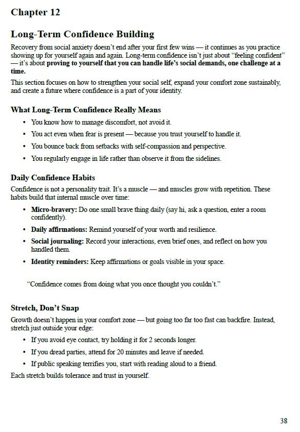 Social Anxiety Recovery Planner PDF | Confidence Workbook for Overthinking, Fear of Judgment & Social Overwhelm